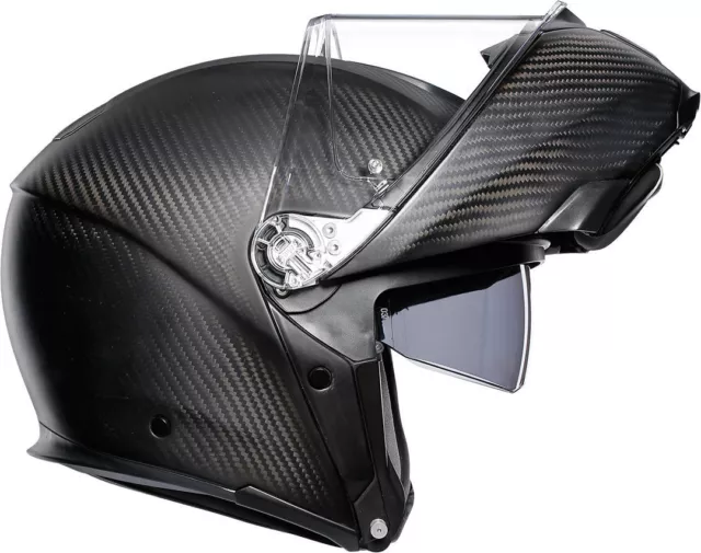 Casque Moduler Moto AGV Sport Modularmatt Carbone Mat Casque Helmet