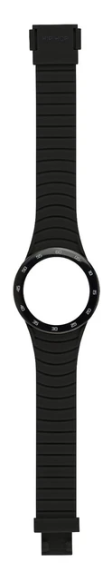 Hip Hop Metal Solare Black   Cinturino Per Cassa Da 42 Mm Hbu0778  Nuovo