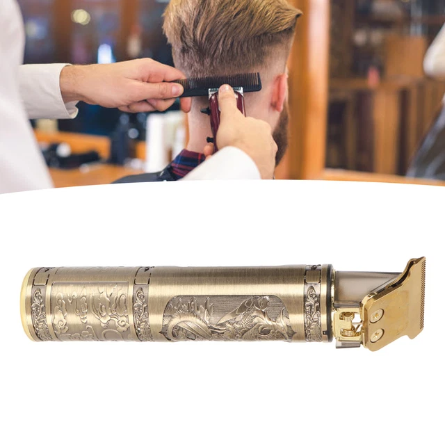 Electric Hair Cutter Engraved Dragon Patterned Haircut Clipper Machine Compa Dob