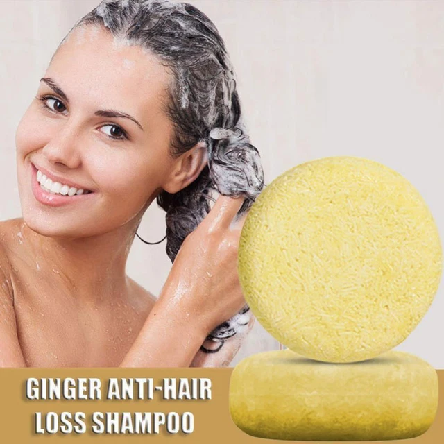 ORGANIC GINGER SHAMPOO Bar Anti Hair Loss Shmpoo Soap Hair GrowthCare