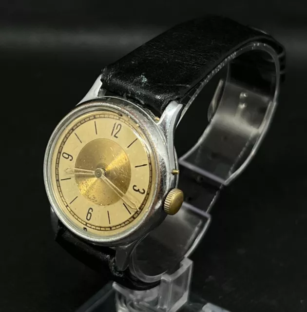 Antike Art Deco Armbanduhr - Rarität - 33mm Handaufzug Herren Uhr - SELTEN