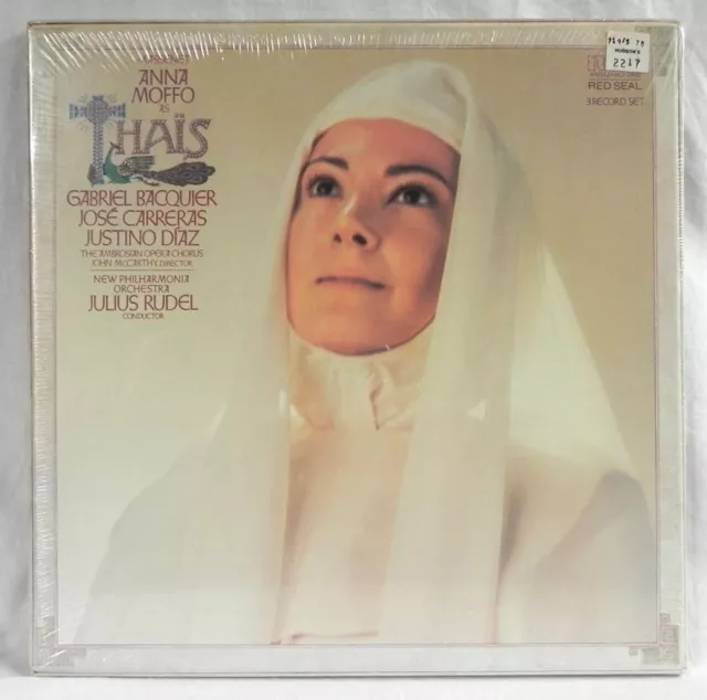 Massenet Opera "Thais" 3 LP Box Set + Program, RCA Red Seal ARL3-0842 New Sealed