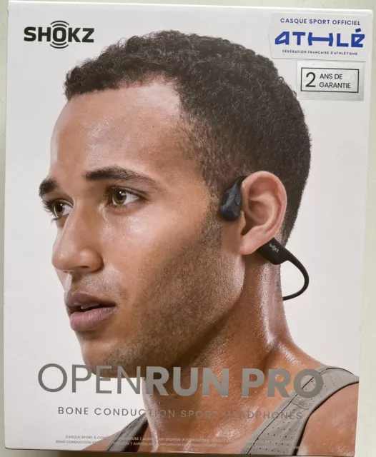 SHOKZ OPEN RUN PRO - Bone Conduction Sport Headphones Black