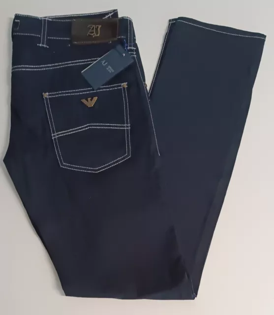 Armani Jeans  Pantalone da Uomo in Cotone Regular Blu  -68% R6J20PL 2