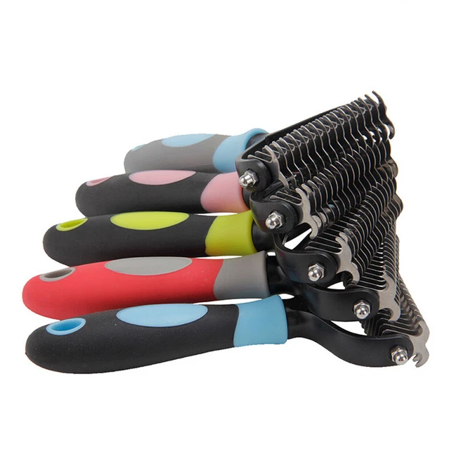 Dog Pet Cat Grooming Comb Brush Undercoat Rake Dematting Deshedding Trimmer 12