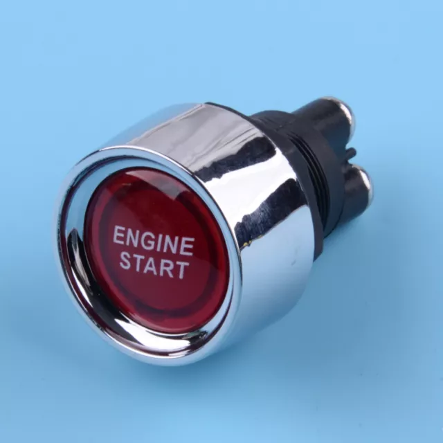 Universal 12V Car Red Illuminated Engine Start Switch Push Button Starter New