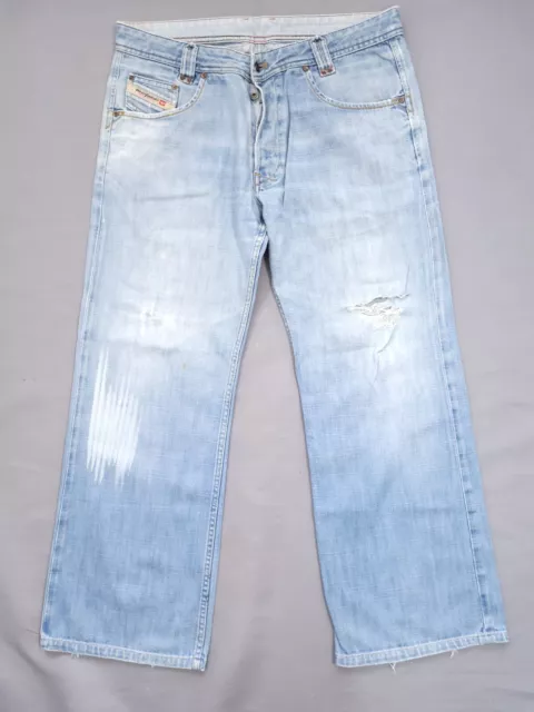 Mens Diesel Jeans Size 34 Wide Leg Baggy Retro Y2K Denim Yokees W34 L30