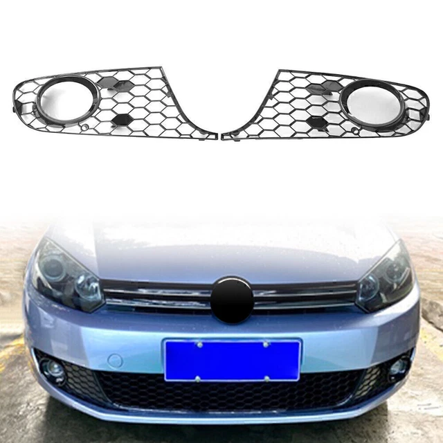 Honeycomb Front Lower Bumper Mesh Fog Light Grille For VW Golf 6 Mk6 Jetta 09-14