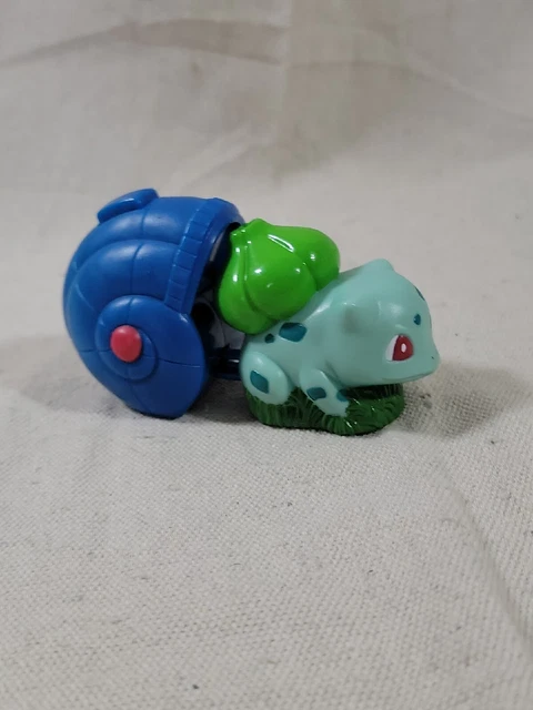 Pokemon Bulbasaur Figure Burger King BK Kids Meal Toy Clamshell Launcher Vtg 90s
