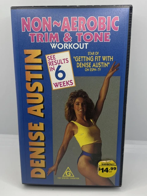 DENISE AUSTIN Non Aerobic Trim Tone VHS TAPE 1988 Fitness