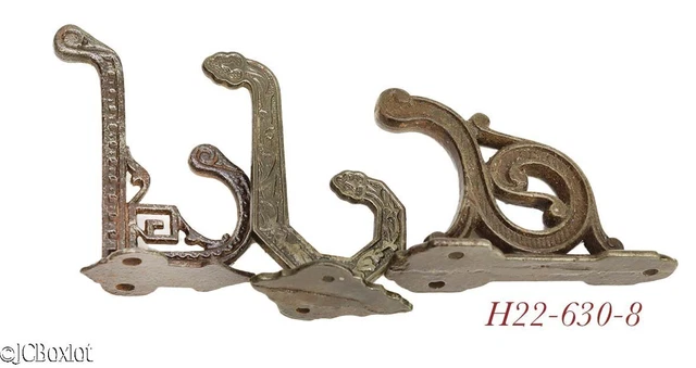 Victorian eastlake COAT HAT WALL HOOK HARDWARE brackets iron