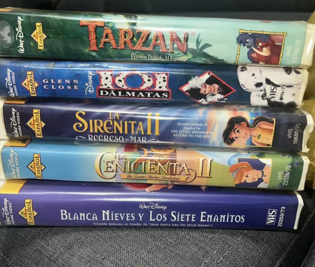 11 Peliculas de Disney VHS en Español