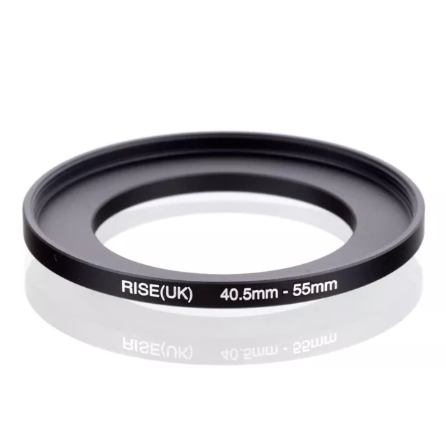 RISE(UK) 40.5mm-55mm 40.5-55 mm 40.5 to 55 Step Up Ring Filter Adapter black