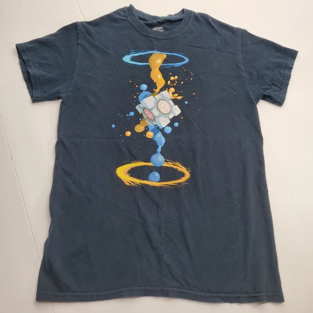 Jinx Shirt Adult Small Mens Portal Video Game Black Anime Short Sleeve