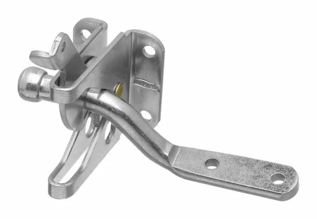National Hardware  Zinc-Plated  Silver  Steel  Automatic  Gate Latch