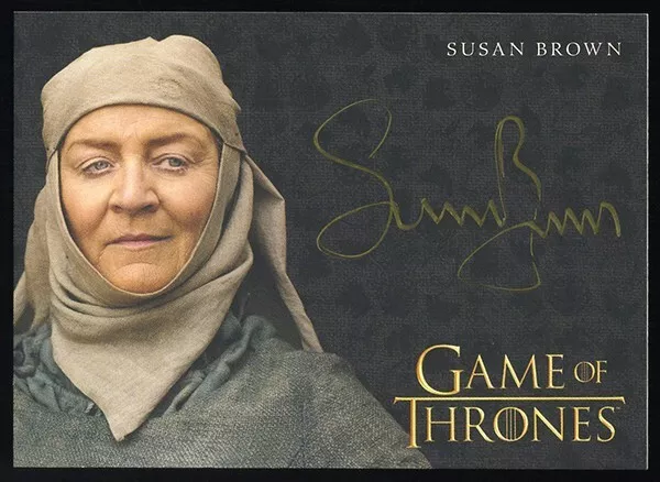 Game of Thrones Season 8 - Susan Brown as Septa Mordane Gold Autograph Card