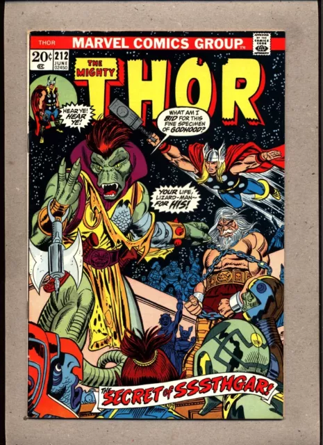 Mighty Thor #212_June 1973_Very Fine_"Secret Of Sssthgar"_Bronze Age Marvel!