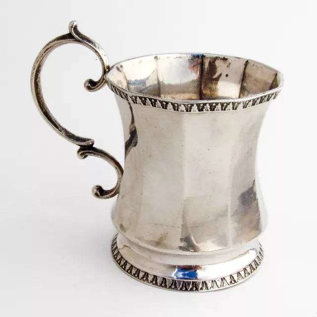 Canadian Coin Silver Cup Mug 1840 No Mono