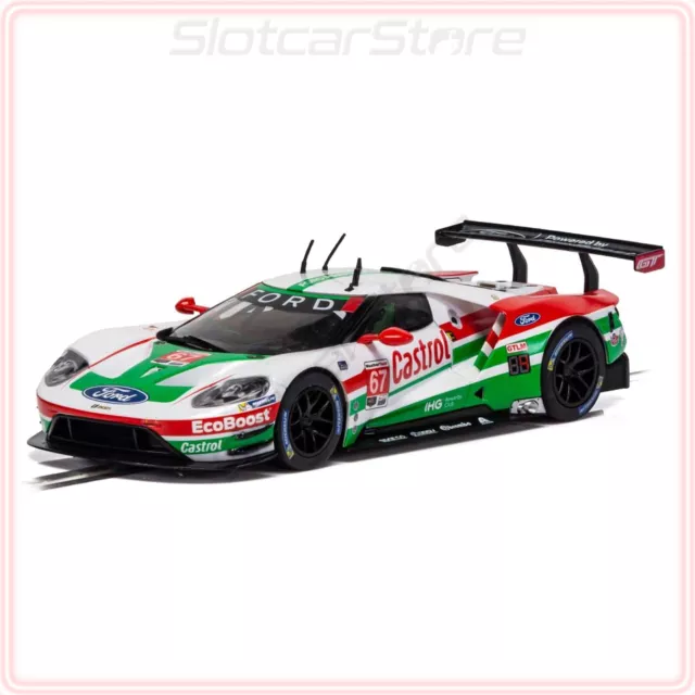 Scalextric C4151 Ford GT GTE "No.67 Castrol" Dayton 2019 1:32 Auto Slotcar Licht