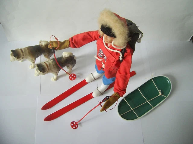 Action Man CEIJI – Équipe De Chiens De Traîneau Explorer – Vintage 1964 – Hasbro / Palitoy