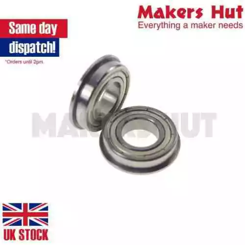 F634ZZ Shielded Model Flange Bearing 4 x 16 x 5 mm