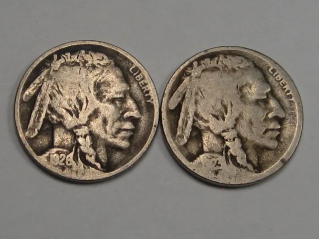 2 Better Date Buffalo Nickels: 1926-D & 1923-S. #18