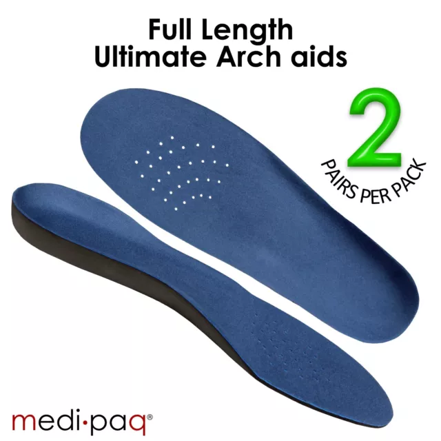 Insoles for Shoes Plantar Fasciitis Women Men Flat Feet Inserts Arch Support UK