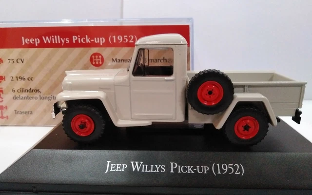 Miniature Jeep Willys Pick-up Orange 1:39 Par Welly - Véhicule Vintage, Neuf