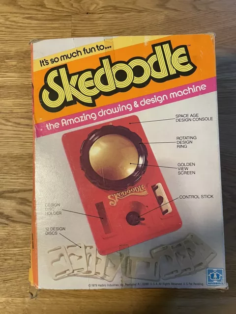 Vintage Original 1979 Hasbro SKEDOODLE Drawing & Design Machine - Free Shipping 3