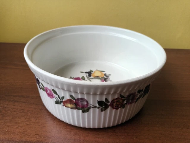 Plat à gratin Porcelaine de Paris décor les quatre saisons