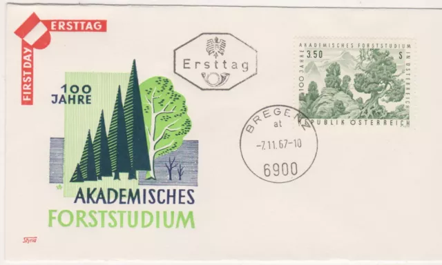 FDC Ö-1967 - Mi 1251 , 100 Jahre Akademisches Forststudium in Österreich