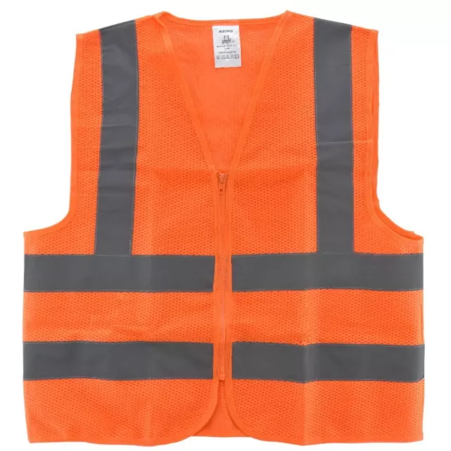 Orange Mesh High Visibility Safety Vest, ANSI/ ISEA 107-2010