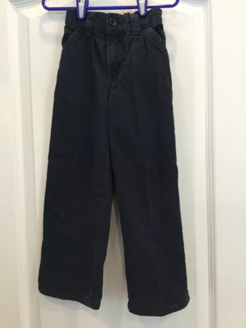 Sonoma Boys Corduroy Pants Size 5 Blue Button Adjust Elastic Waist 151