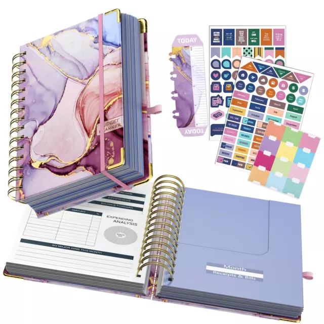 Budget Planner - Budget Book with Bill Organizer and Expense Tracker, 12 Mont...