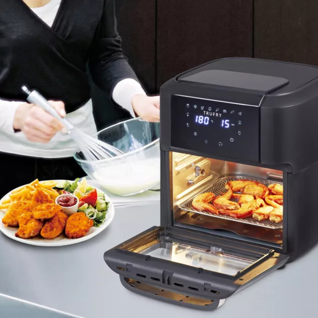 TruFry Air Fryer 12L Kitchen Oven 1700W Oil Free Low Fat Healthy Frying Cooker