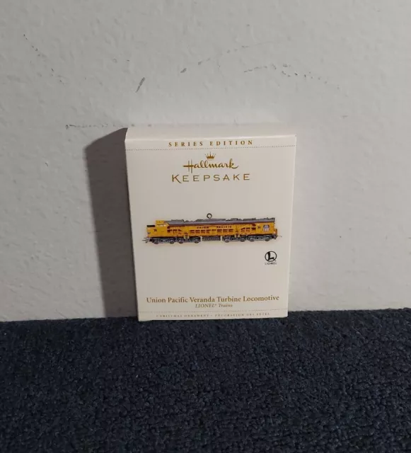 Hallmark Keepsake Lionel Train Ornament Union Pacific Veranda Turbine Locomotive