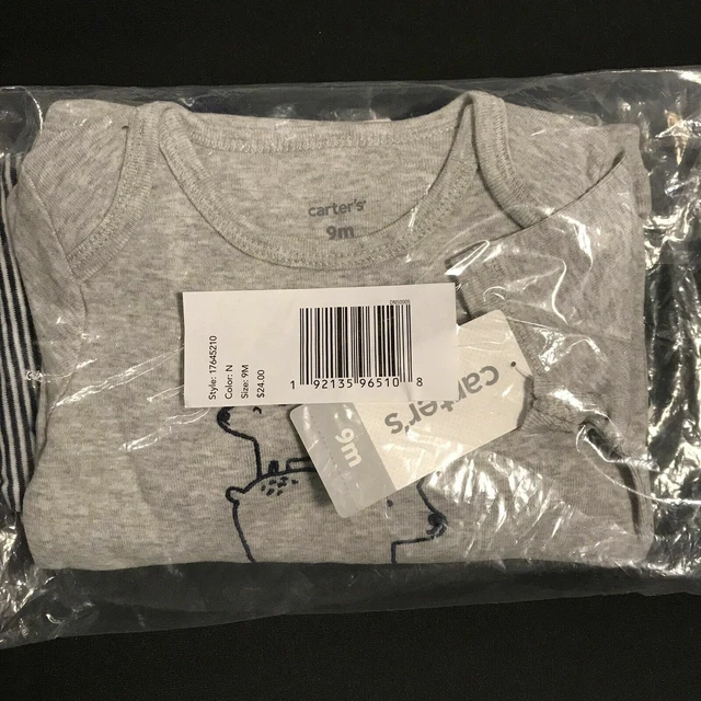 Carters Baby Infant Boys Pants Set 3pc Outfit Size Newborn- 18 Month Blue Gray 2