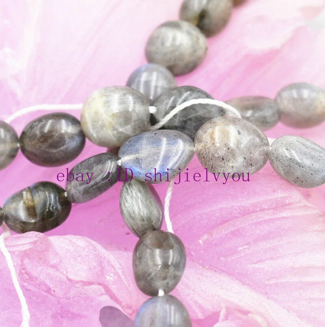 Beautiful 8x10mm Labradorite Irregular Shapes Gemstone Loose Beads 15“