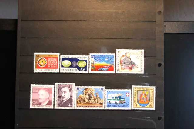 Österreich  aus  Jahrgang 1981  Postfrisch 2