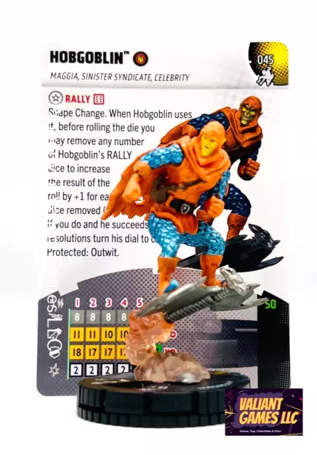 Marvel Heroclix Hobgoblin #045 w/ Card Spider-Man Beyond Amazing Set
