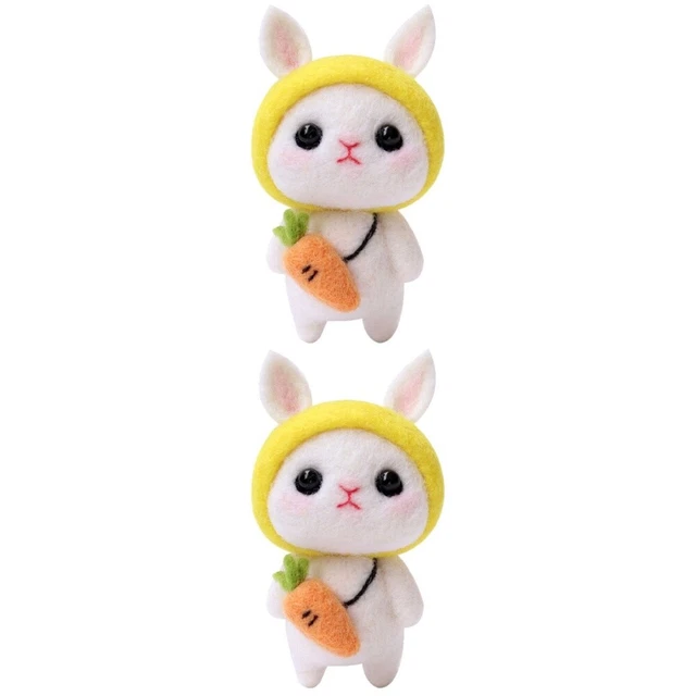 2x Kit de Muñeca Sentida Hágalo usted mismo Animales Sentidos Proyecto de Costura