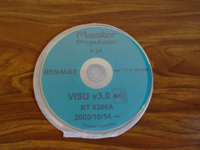 Revue technique électrique  RENAULT MASTER X24 NT 8300A VISU CD original RENAULT