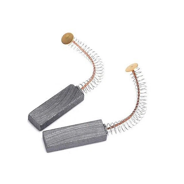 Motor Brushes Set with Metal Bracket and Spring Durable Replacement (30*11*6mm)