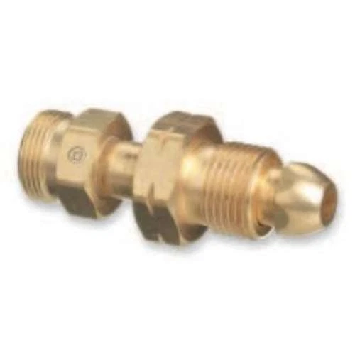Western Enterprises Brass Cylinder Adaptor, CGA-510 POL Acetylene x CGA-520 B