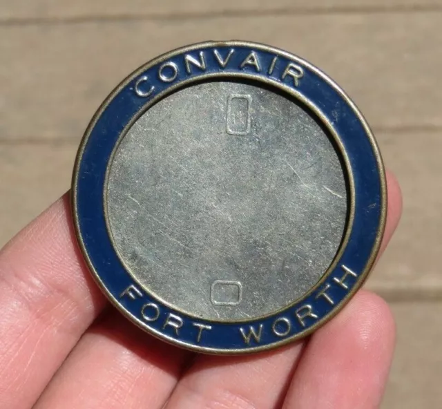 WW2 Convair Fort Worth Aircraft Engine Employee Identification Badge Pin