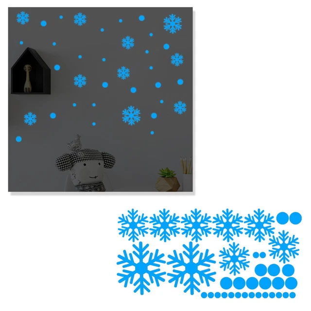 Adesivi Fluorescenti Fiocchi Di Neve 3D - 50 Pezzi Per Decorazioni Natalizie E Festive - Foto 10