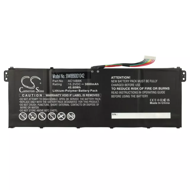 Batterie pour Acer Aspire 5 A515-52G-721H A515-55-345C A517-51-38F8 3000mAh