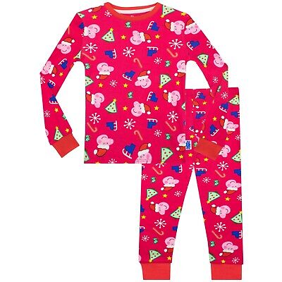 Peppa Pig Christmas Pyjamas Kids Girls 18 24 Months 2 3 4 5 6 7 8 Years PJs Set