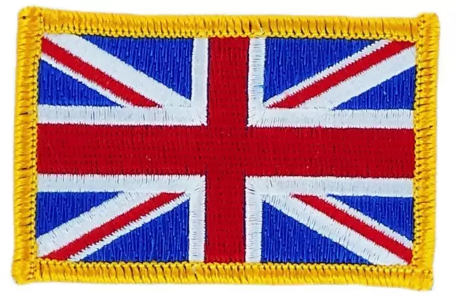 Patch écusson brodé Drapeau UNION JACK ANGLAIS UK ROYAUME UNIS  Thermocollant