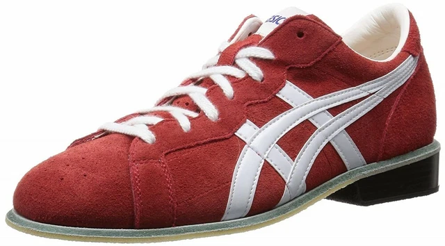 ASICS WEIGHT LIFTING Shoes 727 Red White Leather TOW727 Select